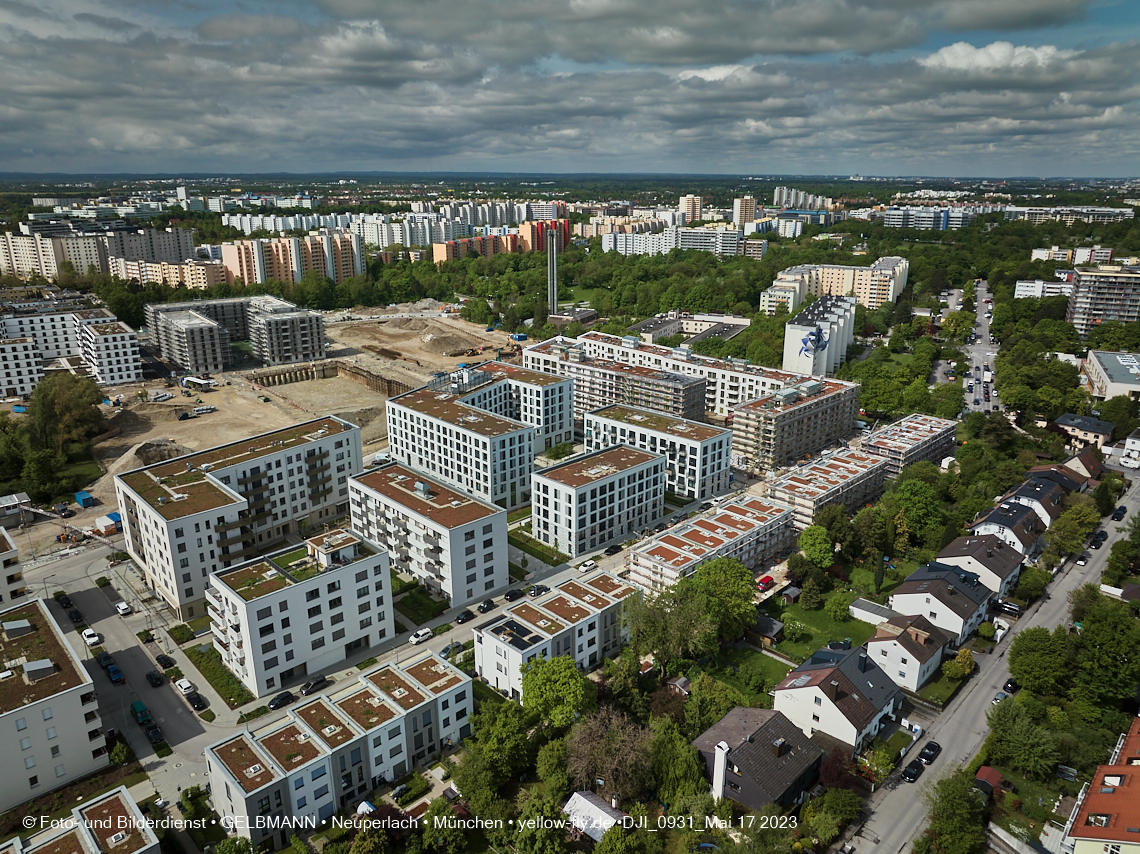 17.05.2023 - Pandion Verde und Baustelle Alexisquartier in Neuperlach